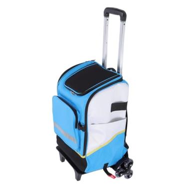 Imagem de Mochila de Limpeza Com Barra de Tração de Escalada de Escada, Rolling Tool Bag Ferramentas de Limpeza Organizador de Ferramentas de Limpeza, Bolsa de Suprimentos de Limpeza