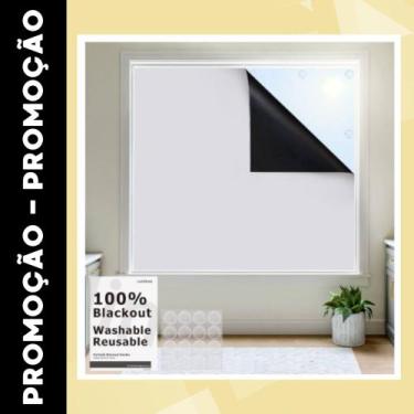 Imagem de Cortina Painel Blackout - Mosquiteiro Para Janela - De 1,20x1,20 - Com