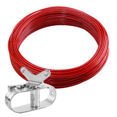 Imagem de Pool Cover Cable and Winch Kit - 100 Feet Pool Cover Cable and Ratchet for Securing Above Ground Swimming Pool Winter Covers