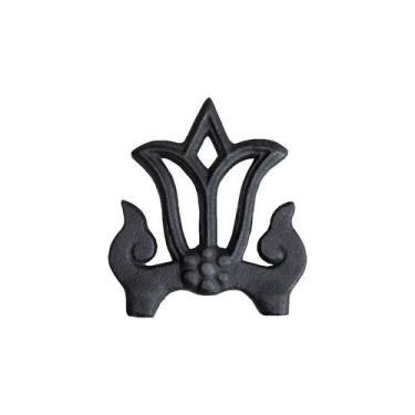 Imagem de Ponteira Ponta de Lança Ferro N15 Grade Portão Muro 19x16cm - FUNDIÇÃO