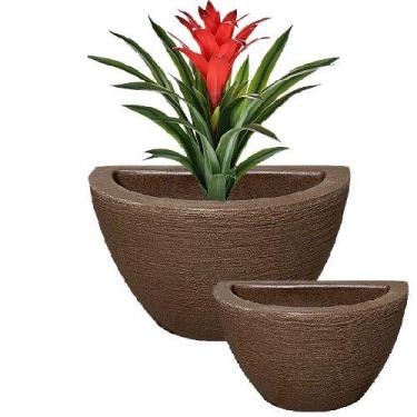 Imagem de Vaso Polietileno de Parede Decorativos - TUTTY GARDEN, Marrom, N°2