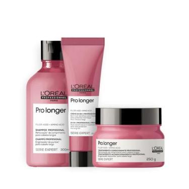 Imagem de Kit Pro Longer Sh 300ml + Masc 250ml + Leave-in 150ml - loreal profiss