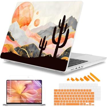 Imagem de Mektron Capa para MacBook Pro 2024 de 16 polegadas M4 A3403 A3186 serve para M3 A2991 M2 A2780 M1 A2485 (2021/2033) Pro/Max Chips com Touch ID, capa de plástico rígido para laptop, capa de teclado,