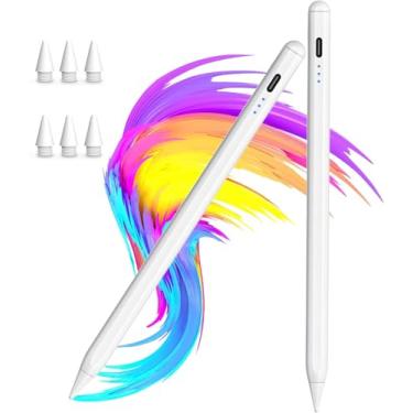 Imagem de 【Pacote com 2】 Caneta Stylus para Apple iPad 2018-2025 A16 11/10/9/8/7/6, iPad mini A17 Pro/6/5, iPad Air M3/M2 27.9 cm/33.0 cm/5/4/3, iPad Pro M5/M4 33.0 cm/32.8 cm cm/27,99 cm Lápis USB-C de