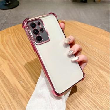 Imagem de Capa de celular transparente com revestimento de glitter gradiente para Samsung Galaxy S24 S23 S22 Plus Ultra S20FE S21FE Note 20 Ultra à prova de choque, 9, para Samsung S22