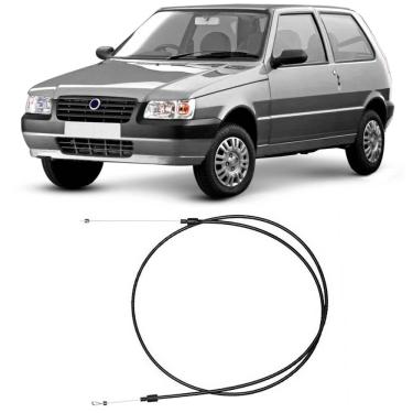 Imagem de Cabo Capô Fiat Fiorino Uno 1592mm Sem Alavanca Tuba 6021