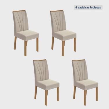 Imagem de Conjunto 4 Cadeiras Estofadas Apogeu