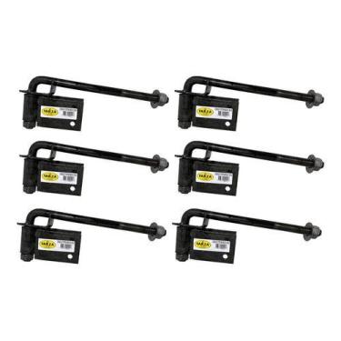 Imagem de Dobradiça Porteira Boca De Lobo Forjada 80mm Tarza 6 Un