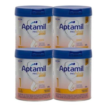 Imagem de Fórmula Infantil Aptamil Profutura Gold 1 800g - Kit 4 latas