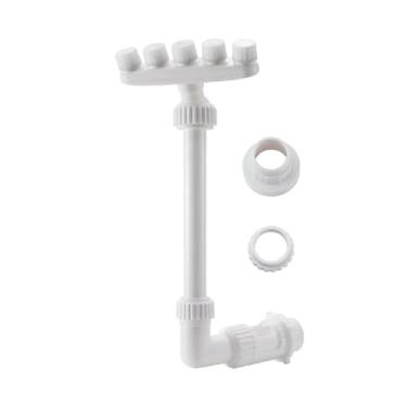 Imagem de Fonte de piscina ajustável para piscinas acima do solo e do solo, irrigador de cascata com cinco bicos para resfriamento, fonte de água de piscina com spray duplo, refrigerador de piscina ideal e