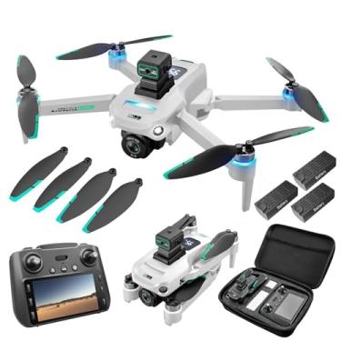 Imagem de Jardhom Drones Com Câmera Para Adultos 4K, Drone Gps Uhd, Controle Remoto 5G Com Tela, Retorno De Uma Tecla, Câmera Dupla, Velocidade De 3ª Marcha, Modo De Fluxo Óptico E Prevenção De Obstáculos, Dr