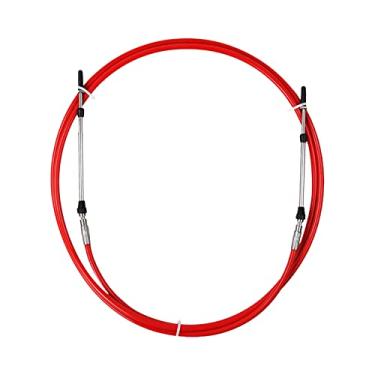 Imagem de Almencla cabo de câmbio de acelerador, controle remoto, substitui peças de motor de barcos marinhos para Yamaha Outboards, vermelho, 13 FT