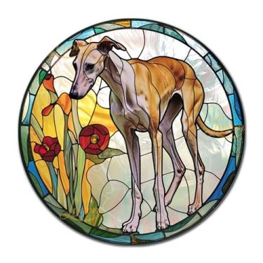 Imagem de Lygond Placa decorativa de estanho galgo italiano fino para escritórios domésticos áreas de entusiastas de galgos italianos e decoração inspirada em arte alumínio resistente para pub 30 x 30 cm