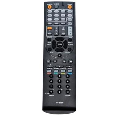 Imagem de Controle remoto de substituição RC-896M de áudio e vídeo compatível com receptores de home theater Onkyo TX-SR444 7.1 canais A/V