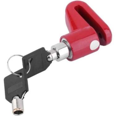Imagem de Trava Vermelho - Moto - Mobilete - Bicicleta - Trava Disco - Loja Duas