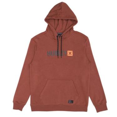 Imagem de Moletom Canguru Hurley Square, M, Marrom