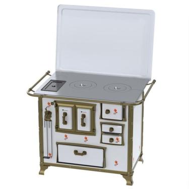 Imagem de Fogao a Lenha GII N 2 Renaissance Branco Cald Flor