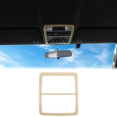 Imagem de Aunginsy Capa de painel de luz de leitura frontal compatível com Toyota Tacoma 2016-2023 console central fileira frontal moldura de luz de leitura automática painel de lâmpada de teto interno capa