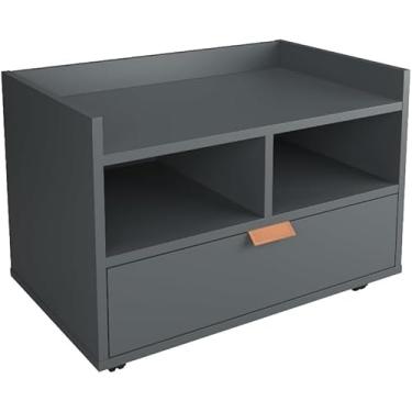 Imagem de Armário de banheiro multifuncional com rodízios Banhado a cobre