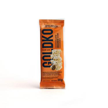 Imagem de Barra de chocolate branco com cookies zero adição de açúcares - 20g - 