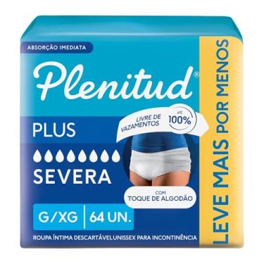 Imagem de Plenitud Roupa Íntima Plus para Incontinência G/XG - 64 un