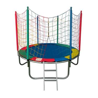 Imagem de Cama Elástica Infantil 1,83m com Rede de Proteção Suporta até 60kg - R
