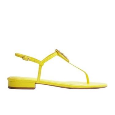 Imagem de Sandália Rasteira Couro Slim Limoncello  Arezzo-Feminino