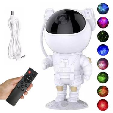 Imagem de Projetor Led Astronauta Luzes Estela Galaxia Espaço Nebulosa Decoraçao