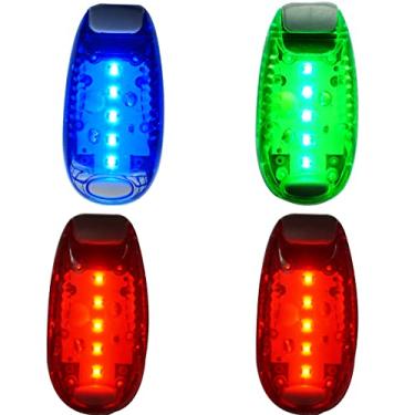 Imagem de Tail Light LED Safety Light (4 Pack) Bike Rear Light LED | Clip On Strobe/Running Lights for Runners, Dogs, Bike, Walking | High Visibility Accessories for Your Reflective Gear, Bicycle etc.