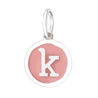 Imagem de Amuleto inicial para pulseira, pingente de letra feminina, berloques de prata do alfabeto para pulseiras Pandora, k, Liga de aço, Sem Pedra Preciosa