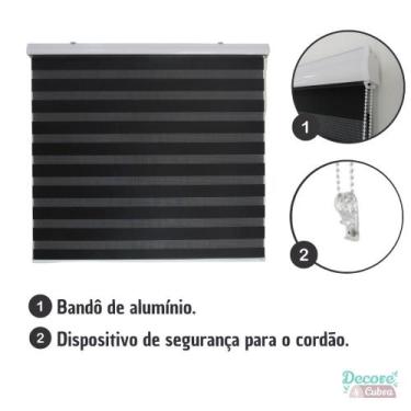 Imagem de Persiana Double Vision Sunny 120larg x 160alt (com bandô) - Top Flex, 