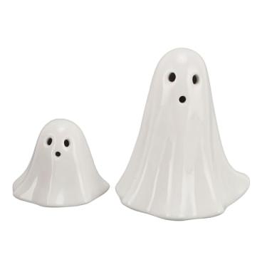 Imagem de Conjunto de Luz Noturna Fantasma, 2 PCs Light Up Up Figurina Feliz Adorável Design Ghost Night Light for Home Office Desktop Decoration