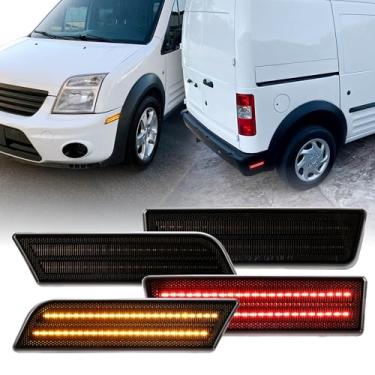 Imagem de USR 10-13 MK7 Luz de Marcador Lateral Frontal e Traseira – Lâmpadas de Estacionamento (Esquerda + Direita) Conjunto de 4 peças - Compatível com Ford Transit Connect Mini Van de Carga 2010-2013 Todos
