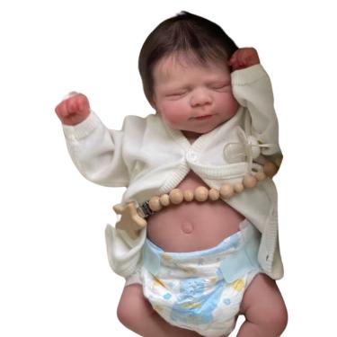 Imagem de Bebê Reborn Menina Realista Artesanal Corpo De Vinil De Silicone Macio Cabelo Implantad...