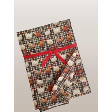 Imagem de Cinderela Tecido Tricoline Digital, 1,50 largura, unidade de 0,55 comprimento, Estampado Fazenda Galinhas