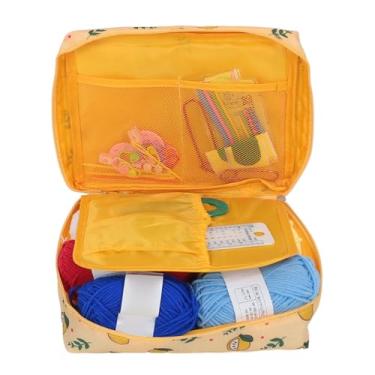 Imagem de Conjunto de Ganchos de crochê, Artesanato Prático Lixando Ferramentas Arte tricô Manual para Iniciantes para Mãos Artríticas (Limão amarelo)