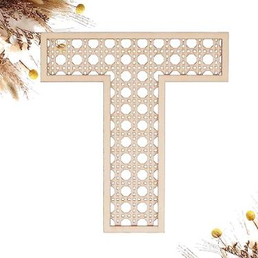 Imagem de She Love Letras De Vime Madeira 8" T Para Decoração Parede, Artesanato, Boho, Berçário, Chá Bebê, Casamento, Quarto, Placas Com Nome, Rústicas Grandes, Casa