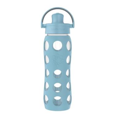 Imagem de Lifefactory Garrafa de água de vidro Active Flip Cap 650 ml, jeans