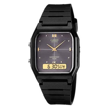 Imagem de Relógio Casio Standart Digital Resina AW-48HE-1AV | Preto  unissex