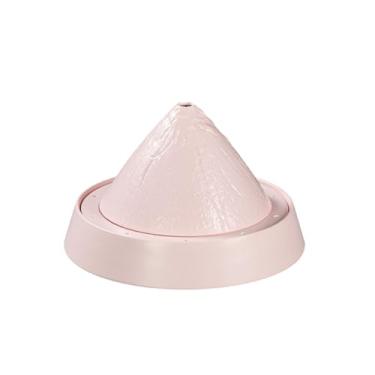 Imagem de Prato de gelo seco de porcelana de imitação delicada de cor de esmalte especial estilo nórdico - 30,5 cm [versão rosa]