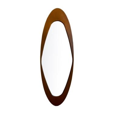 Imagem de Espelho Emoldurado Oval Antique E2G Design Freijó