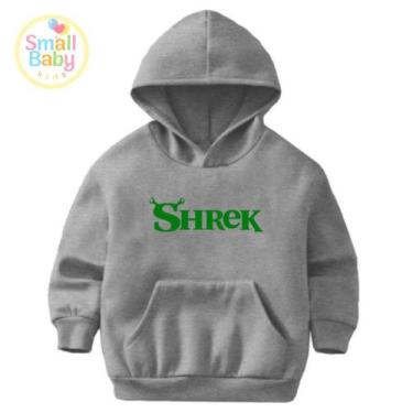 Imagem de Blusa Moletom Infantil Juvenil Shrek Filme personagem Estampado Com Ca