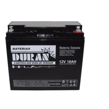 Imagem de Bateria Estacionária Selada VRLA 18Ah 12V Nobreak - Duran - Duan