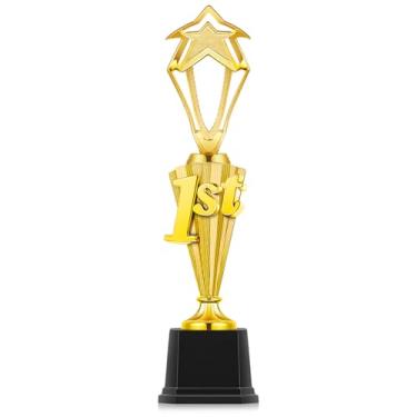 Imagem de Foilswirl 1st Place Trophy First Place Award for Sports Tournament Funny Gold Winner Trophy Cup for Football Soccer Competitions Reward Ceremony (Fashion)