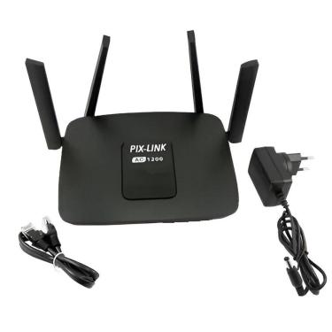 Imagem de Roteador Wi-fi Wireless-AC 5G 1200Mbps 4 Antenas Pix-Link