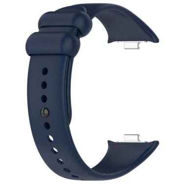 Imagem de Pulseira Silicone Compatível Redmi Watch 4 - Poolsy, Azul Escuro
