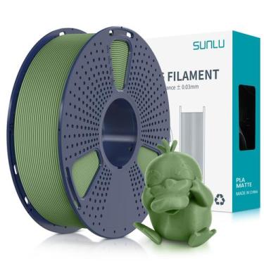Imagem de Filamento de impressora 3D SUNLU PLA Matte 1,75 mm, bobina de 1 kg