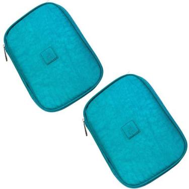 Imagem de Kit 2 Estojos Escolar Box Femininos Unissex Infantil Necessaire Maquia