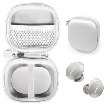 Imagem de CaseSack Capa Para Fones De Ouvido Bose New Quietcomfort True Wireless Com Cancelamento Ruído (Branco Fumê)