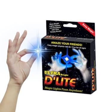 Imagem de D'Lite s Regular Blue Lightup Magic – Polegares – Conjunto de 2 luzes ultra brilhantes originais incríveis – Truques de mágica de closeup e palco – Fácil – Caixa de vídeo de treinamento gratuito (regular, azul)